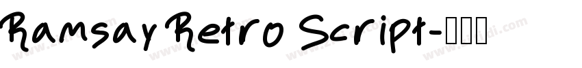 Ramsay Retro Script字体转换